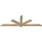 Ekena Millwork Kennewick Rough Sawn Timber Gable Bracket, Douglas Fir, 72"W x 24"H x 2"D x 4"F, 8/12 Pitch GBW072X24X0204KEN00RDF - alternate 3
